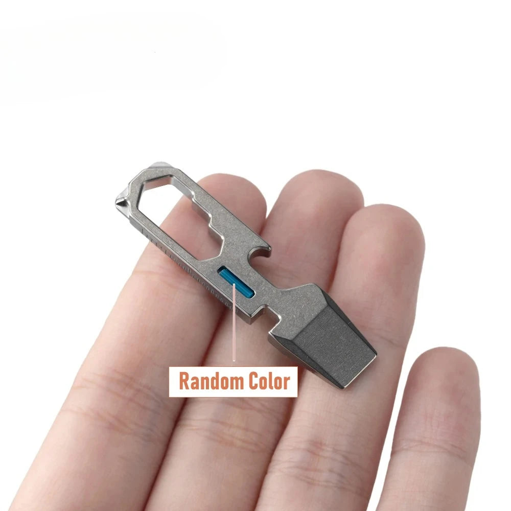 Titanium Mini Keychain Multitool | EDC Camping Survival Tool Keychain Multitool Peaceful Pleasures Health and Wellness 1pcs