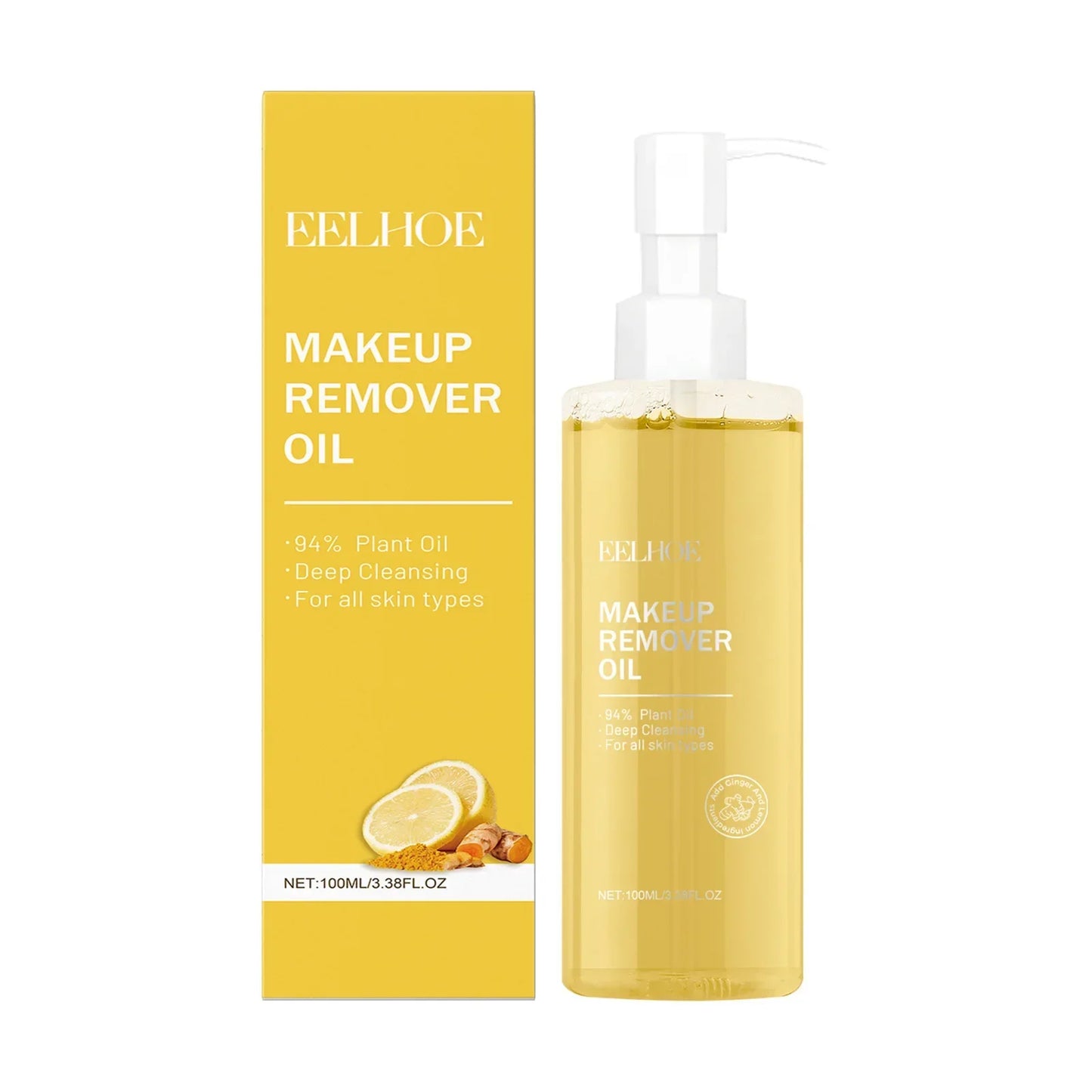 EELHOE Turmeric Cleansing Oil – Deep Pore Cleanser & Makeup Remover Peaceful Pleasures Health and Wellness 100ml Boxed