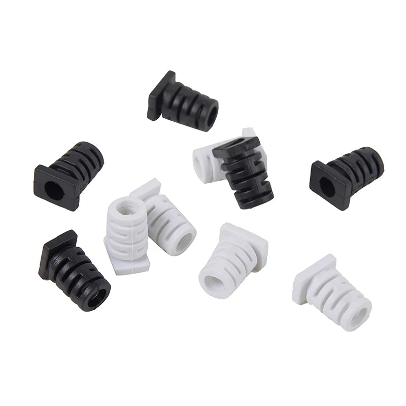 10pcs Rubber Strain Relief Cord Boot Protector Wire Cable Sleeve 5.0mm Cable Gland Connector For Power Tool Cellphone Charger Peaceful Pleasures Health and Wellness