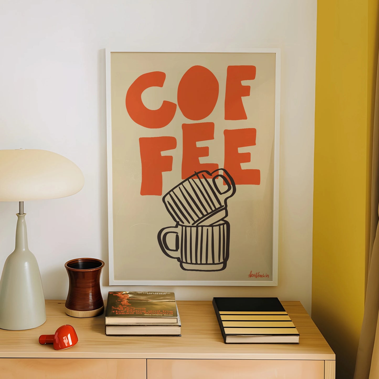 Espresso Minimalist Canvas Wall Art Print | Coffee Home Decor