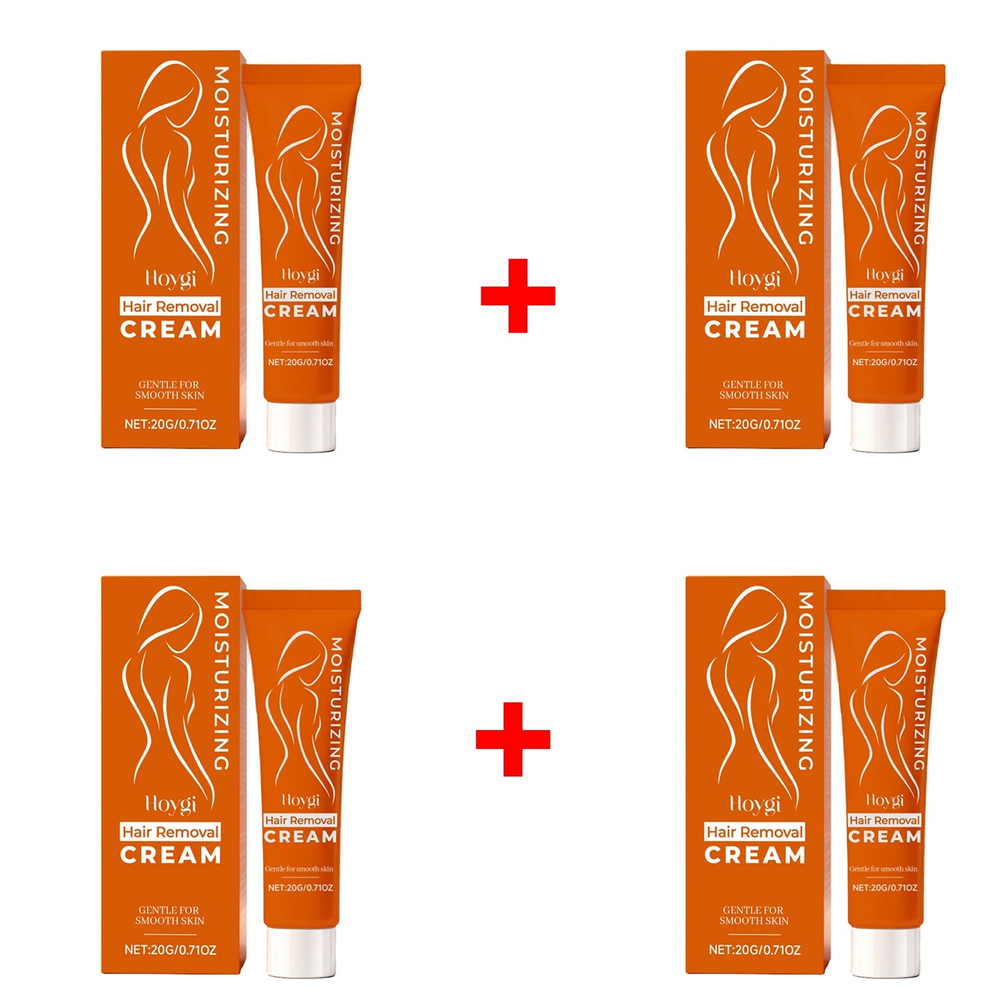 Facial Hair Removal Cream for Chin, Upper Lip, Gentle Painless Depilatory Cream No-Irritation Reduce Redness Smooth Skin Care Peaceful Pleasures Health and Wellness 4pcs