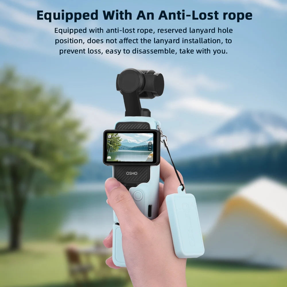 Silicone Case & Lens Cover for DJI Osmo Pocket 3 – Waterproof
