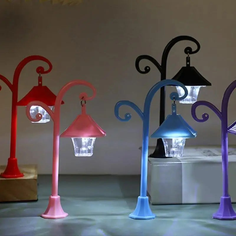 Miniature Street Lamp for Dollhouses & Garden Scenes – 2PCS