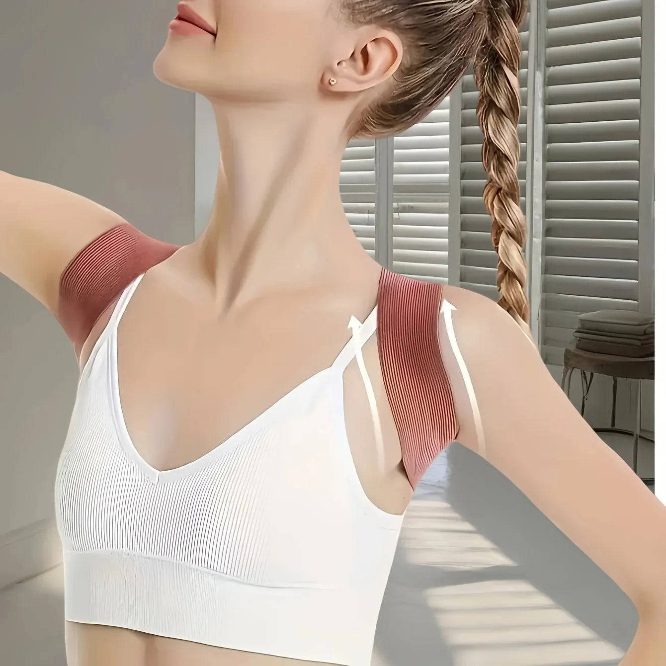 Ladies' breathable invisible posture corrector - fashionable and comfortable back support accessory Peaceful Pleasures Health and Wellness