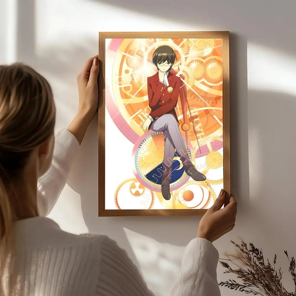 Anime T-The World God Only Knows Poster HD Self Adhesive Waterproof Wall Art Ideal for Home Office Dorm Bedroom Great Gift Peaceful Pleasures Health and Wellness White6 40X50cmNoframe