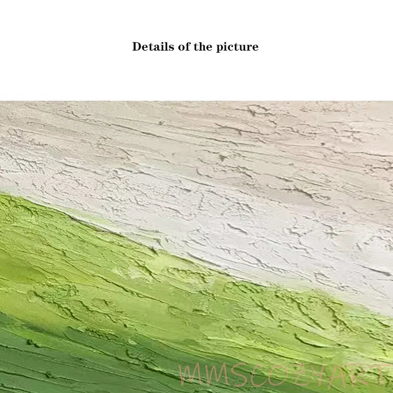 Abstract Oil Painting, 100% Hand Drawn, Modern Bedroom Decoration Painting, Light Luxury Background Wall, Hanging Painting Peaceful Pleasures Health and Wellness