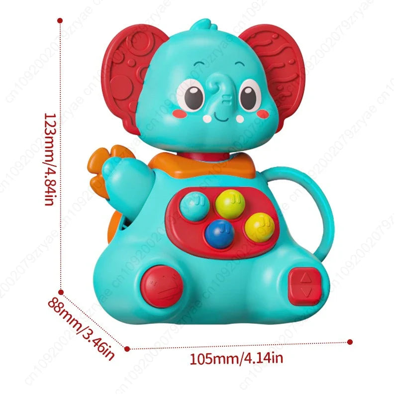 Baby Elephant Rattle Toy – Sensory Development for Infants