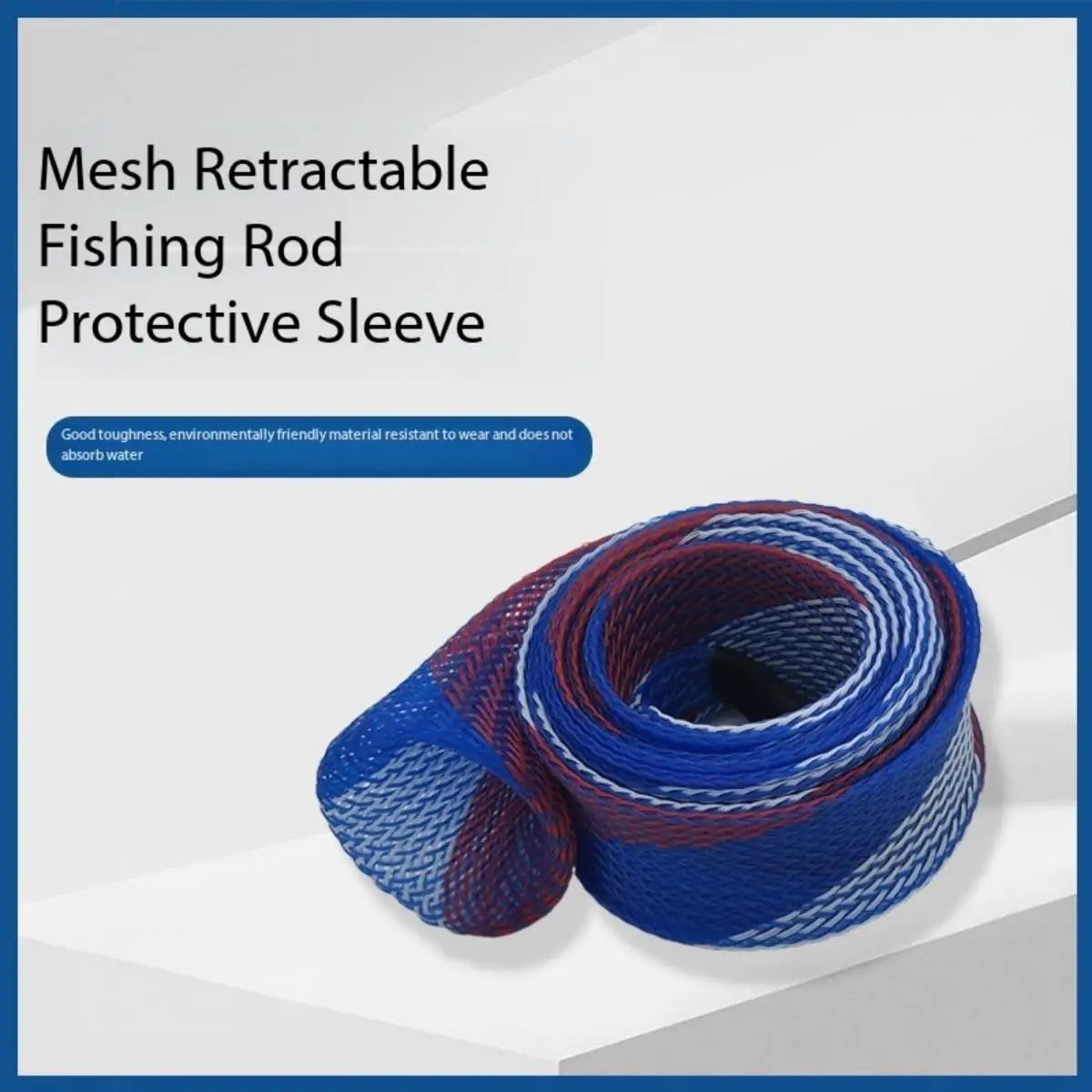 27998 LEO/Leou [Mesh Tube Telescopic Fishing Rod Cover 35mmX170cm] Rod Sleeve Fishing Gear Peaceful Pleasures Health and Wellness
