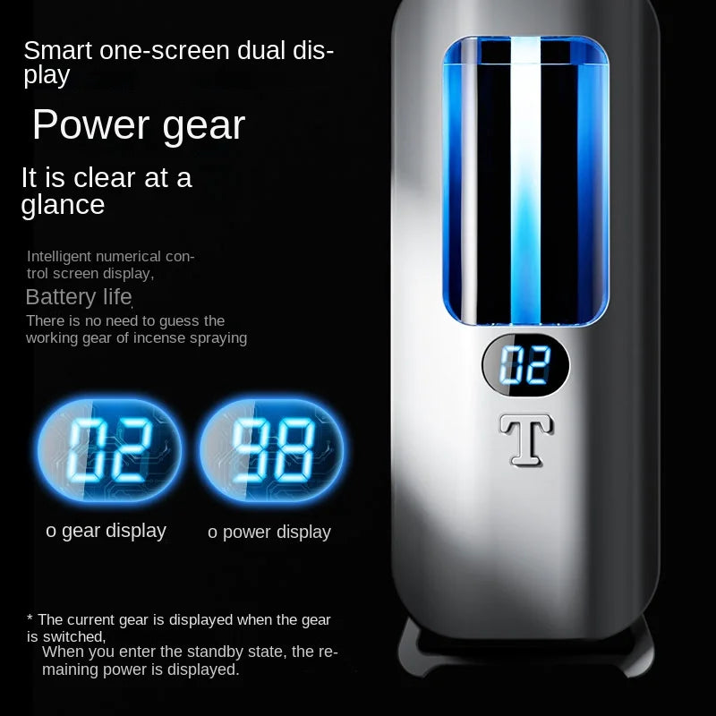 Automatic Aromatherapy Machine And Air Humidifier With Digital Display And Colored Lights -Machine Office Home, And Bathroom Peaceful Pleasures Health and Wellness