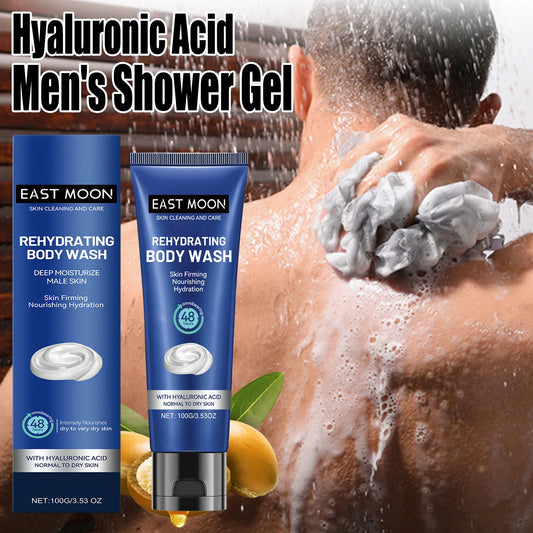 Men's Hyaluronic Acid Shower Gel – Deep Cleanse & Moisturize Men's Body Wash Peaceful Pleasures Health and Wellness