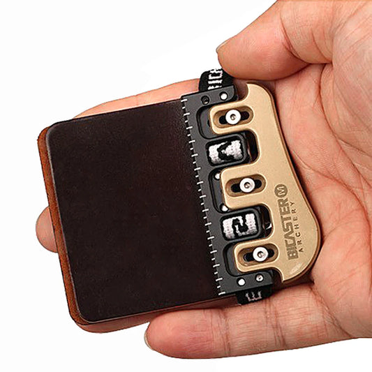 Bicaster Archery Finger Guard Protector LH RH Tab Leather Brass Plate Peaceful Pleasures Health and Wellness