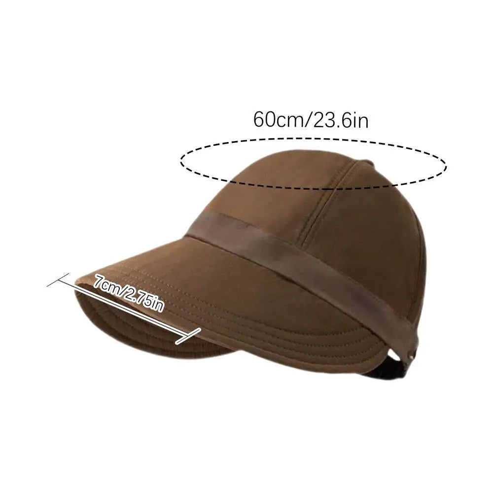 Wide Brim UV Sun Hat for Women – Adjustable Summer Visor Cap
