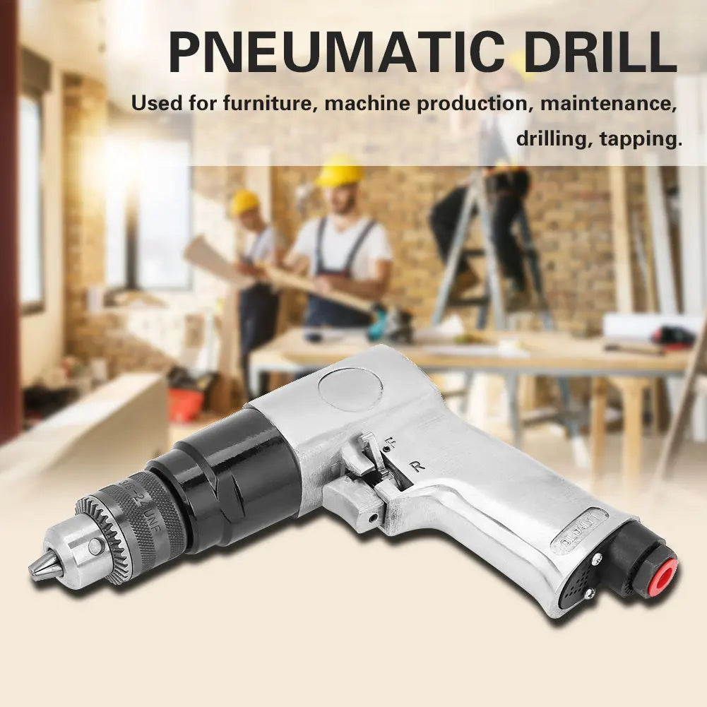 Air Drill 3 8 1700rpm Speed Pneumatic Reversible Rotation Tool Hole