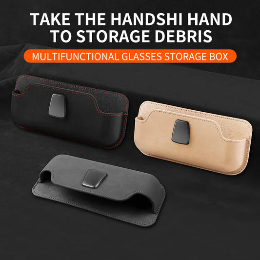 Car Sun Visor Sunglasses Holder & Multi-Function Storage Clip Car Glasses Holder Oasis Select