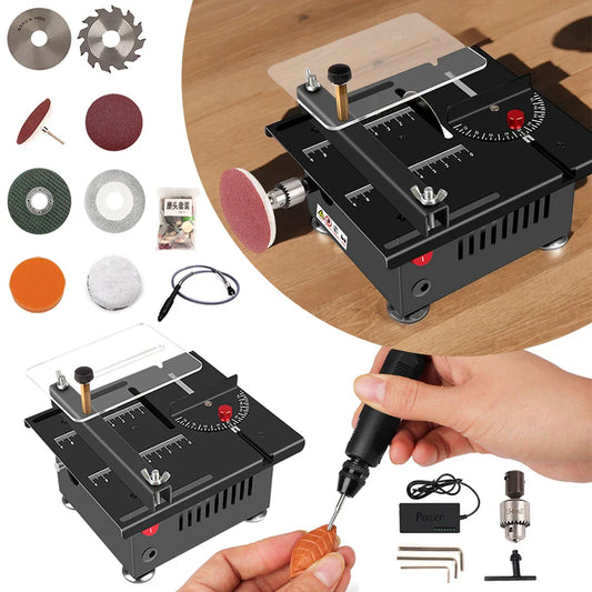 Mini Electric Table Saw 100W | 0–90° Adjustable DIY Cutter Mini Table Saw Oasis Select