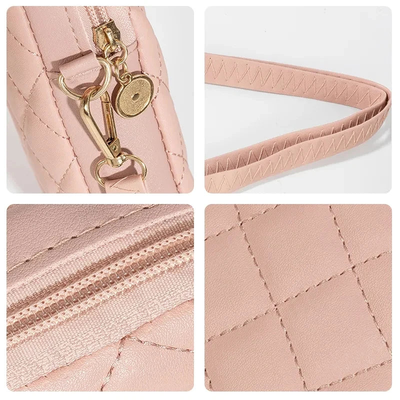 Women's Mini PU Leather Crossbody Bag – Casual Shoulder Purse
