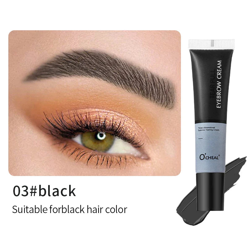 Tear-Off Eyebrow Dye Cream – Waterproof & Natural Look
