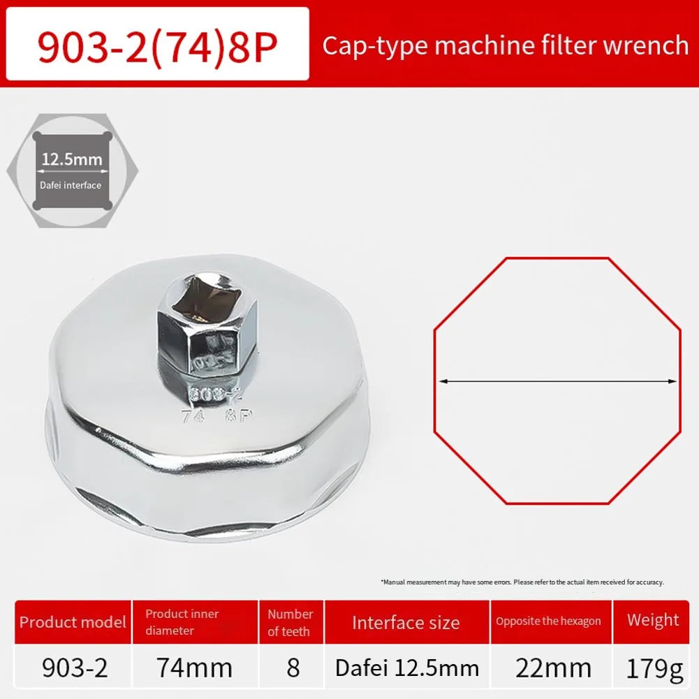 64–89mm Oil Filter Removal Wrench | 1/2" Square Drive Tool