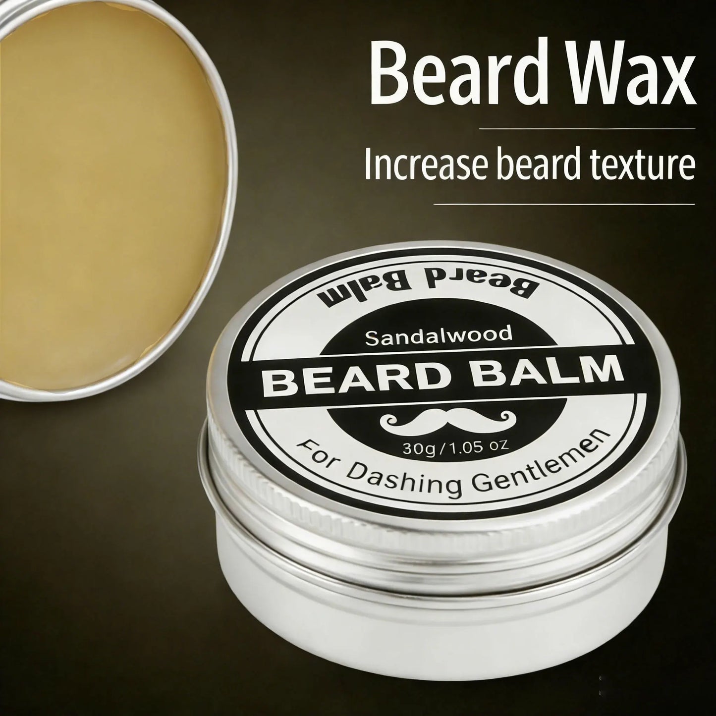 YURHERSU Strong Hold Beard Wax 30g – Matte Finish for Men
