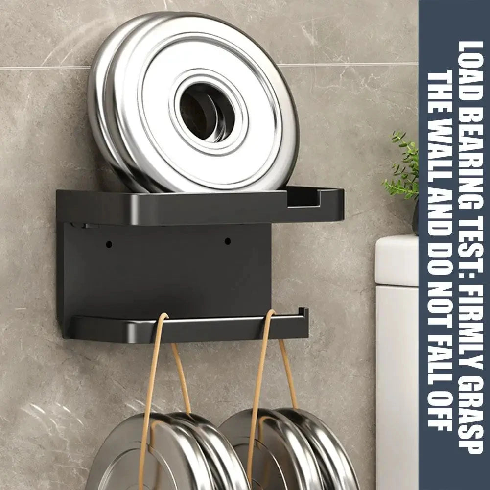 Wall Mounted Toilet Paper Holder with Storage Rack – Rustproof