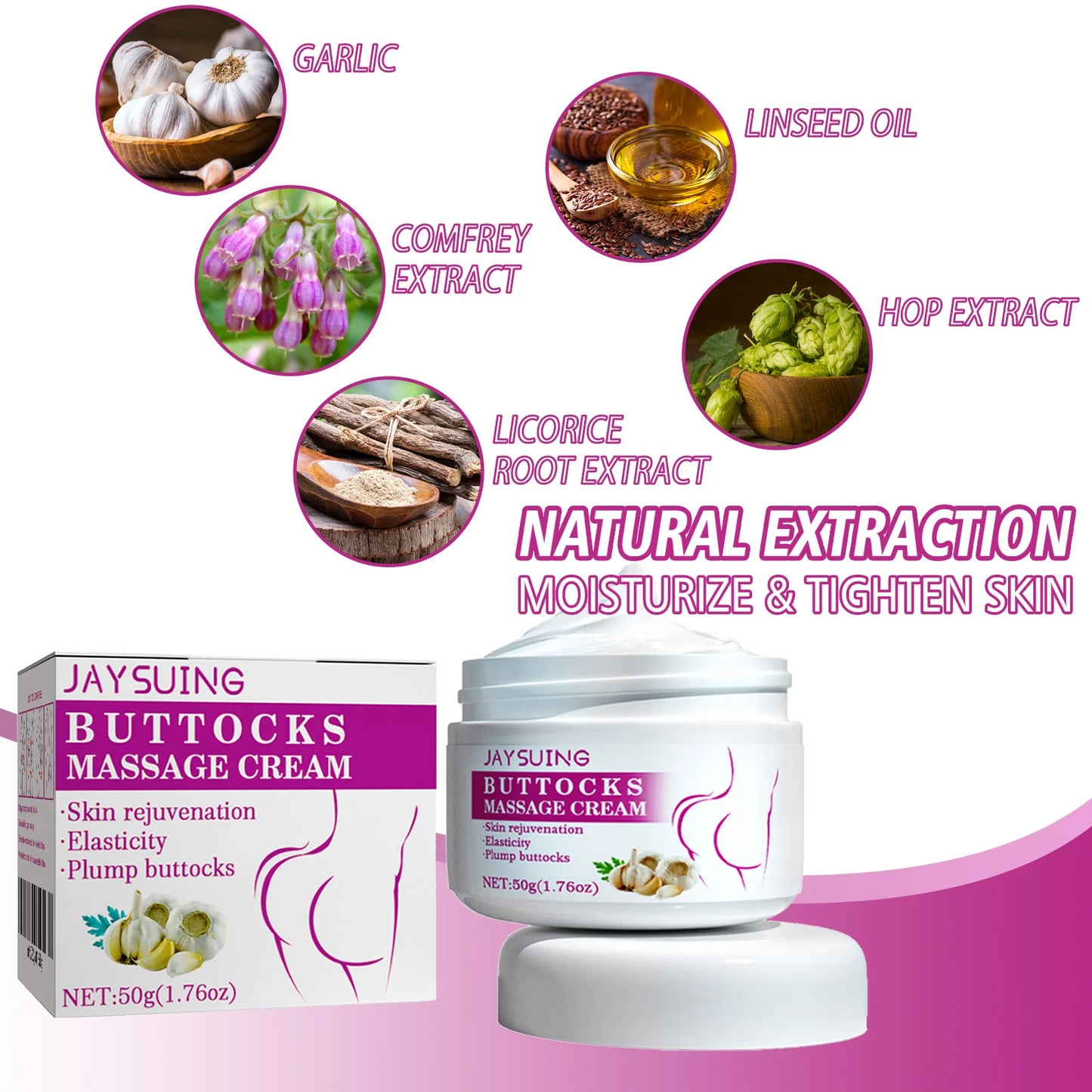 Butt Firming & Lifting Cream – Plump, Shape & Tighten
