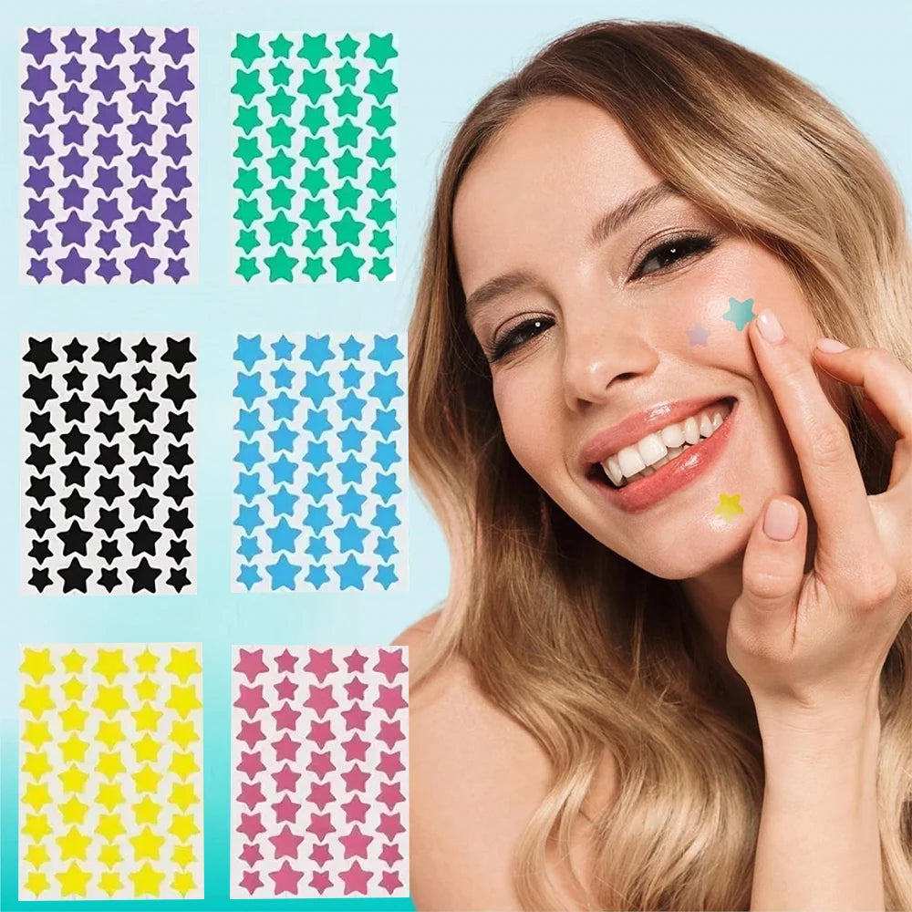 240-Pc Star Acne Patches Ultra-Thin Multi-Color Concealer Dots