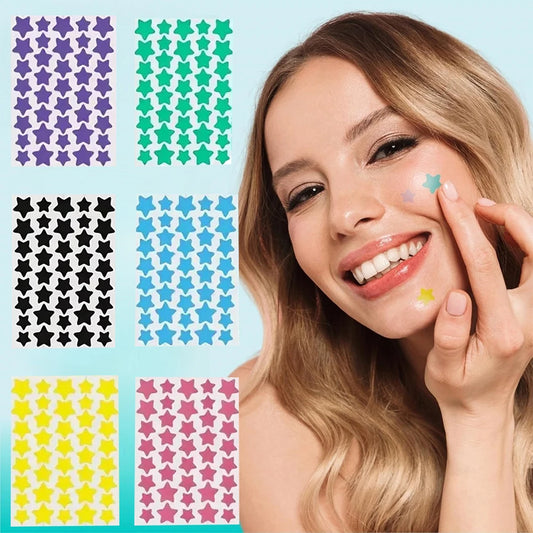 240-Pc Star Acne Patches Ultra-Thin Multi-Color Concealer Dots Acne Patches Peaceful Pleasures Health and Wellness