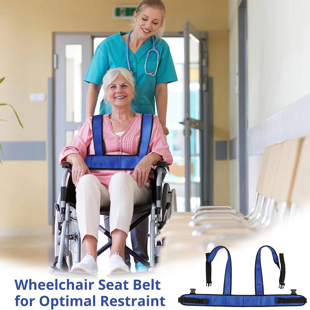 Wheelchair Waist Strap Belt Breathable Elderly Wheelchair Anti-Fall Azimuth Support Fixing Straps Nursing Band For Elderly Peaceful Pleasures Health and Wellness
