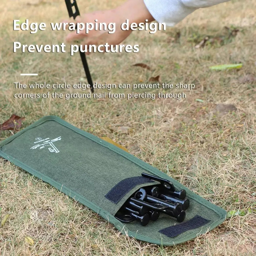 Oxford Cloth Camping Tent Stake Bag & Multifunctional Tool Pouch