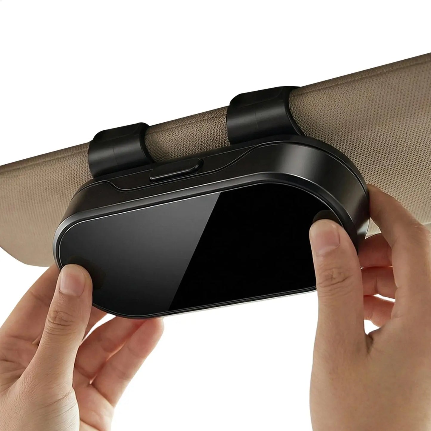 Car Sun Visor Sunglasses Holder & Eyeglass Case Organizer