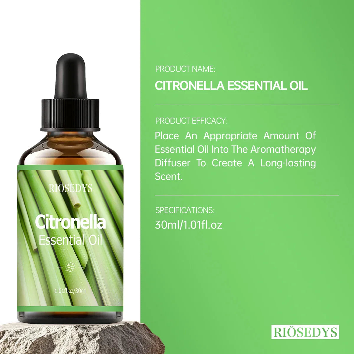 Citronella Essential Oil – Massage, Hair Care & Diffuser
