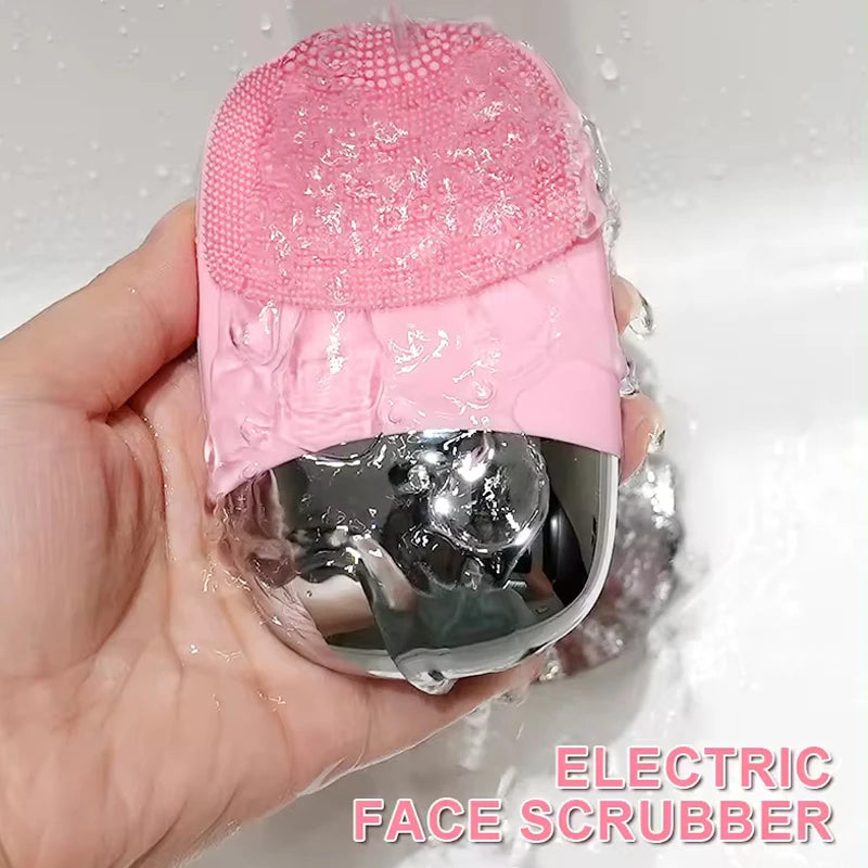 2026 Trending Products Silicone Face Scrubber Electric Deep Cleaning Brush for Men & Women Removing Blackhead Exfoliating Peaceful Pleasures Health and Wellness