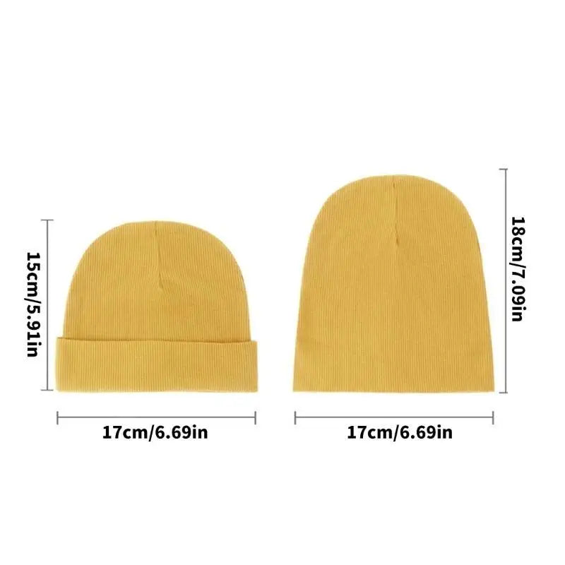 Newborn Baby Bonnet Hat & Anti-Scratch Gloves Set | 0–3 Month