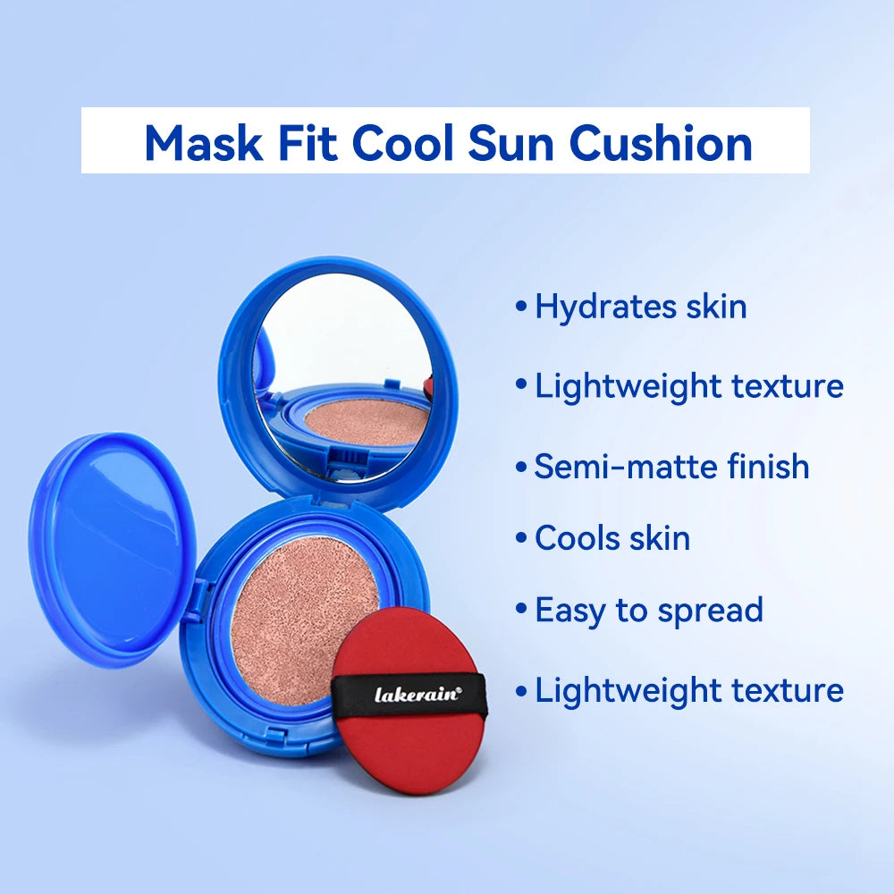 Mask Cream Air Cushion Fit Cool Sun Cushion Powder Puff Moisturizing Brightening Foundation Concealer Makeup tirtir Cosmetics Peaceful Pleasures Health and Wellness