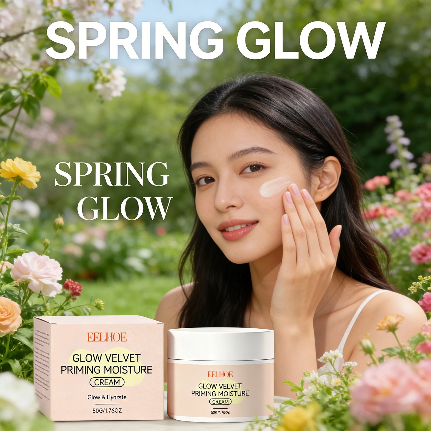 EELHOE Pre-Makeup Moisturizing Cream | Primer & Foundation Base Makeup Primer Cream Peaceful Pleasures Health and Wellness
