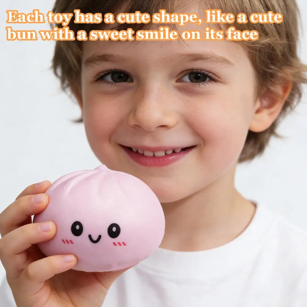 Giant Steamed Bun Squishy Fidget Sensory Toy | Colorful Squish