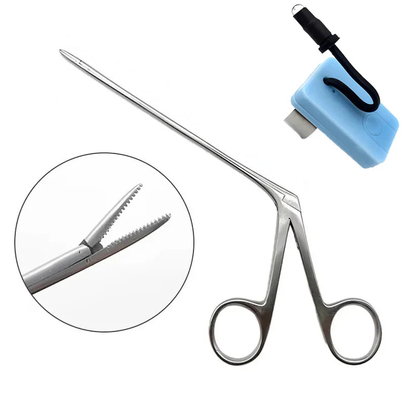 Medical Ear Wax Pick Tongs with Lights Earwax Remover Micro Alligator Crocodile Forceps Earpick Ear Nose Cleaning Clamp Ears Peaceful Pleasures Health and Wellness
