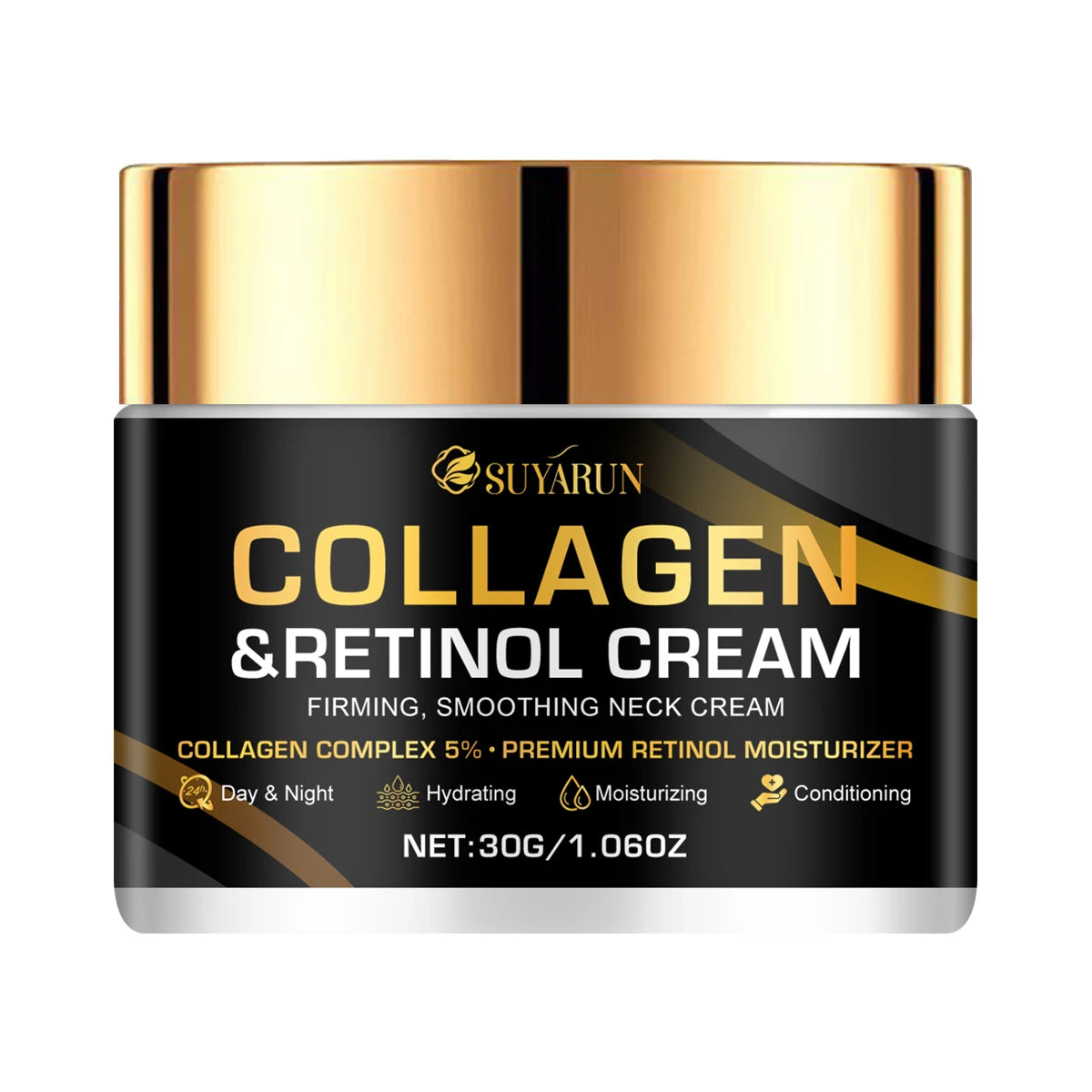 Collagen Advanced Retinol cream, rich in aloe vera leaf and shea butter, easy to absorb, delicate and moisturizing Peaceful Pleasures Health and Wellness 30g