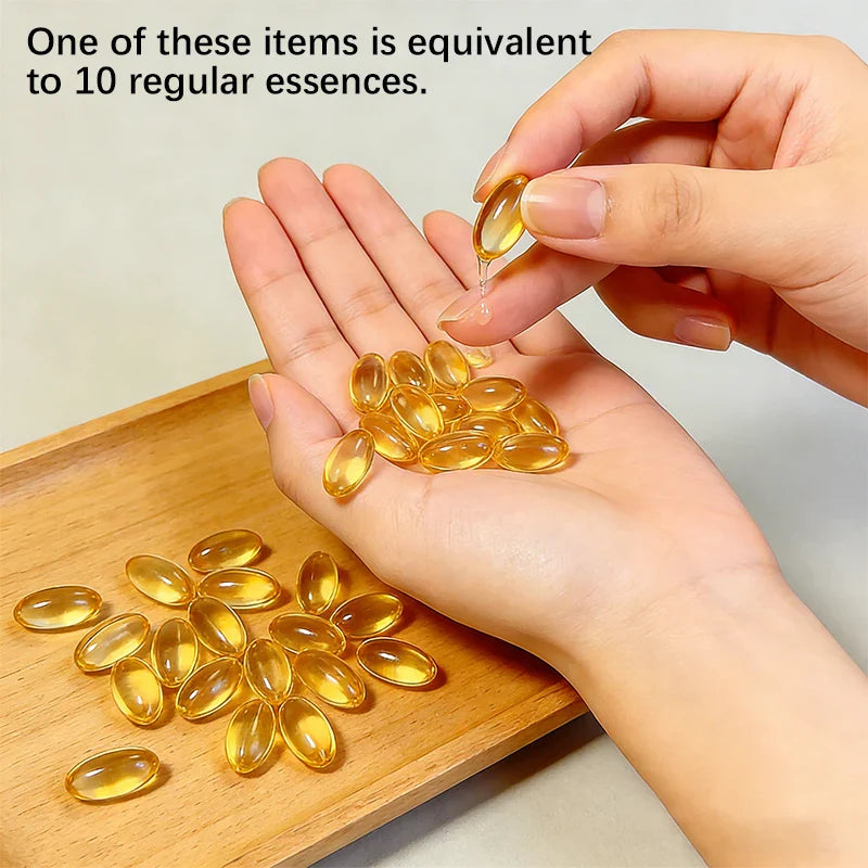 Retinol & Collagen Face Serum Capsules – 90ct Moisturizing