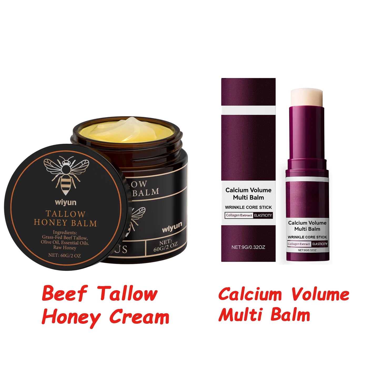 Beef Tallow Honey Cream Fade Dark Spots Remove Melanin Brightening Firming Non-Greasy Lasting Moisturizing Soothing Body Lotion Peaceful Pleasures Health and Wellness A