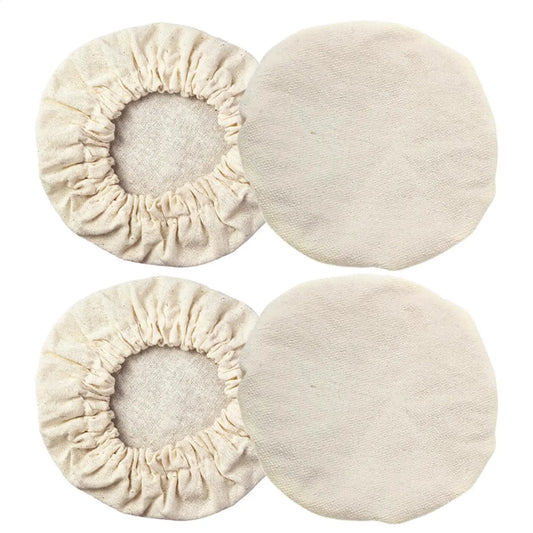 Elastic Linen Jar Covers 4-Pack | Sourdough Fermentation Lids Fermentation Jar Cover Oasis Select