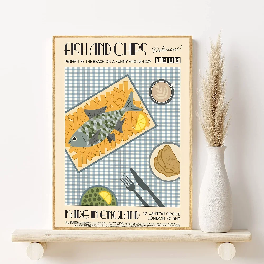 Retro Japanese & Korean Food Poster – Waterproof PVC Wall Art Wall Art Poster Peaceful Pleasures Health and Wellness z12 30X40cmNoframe