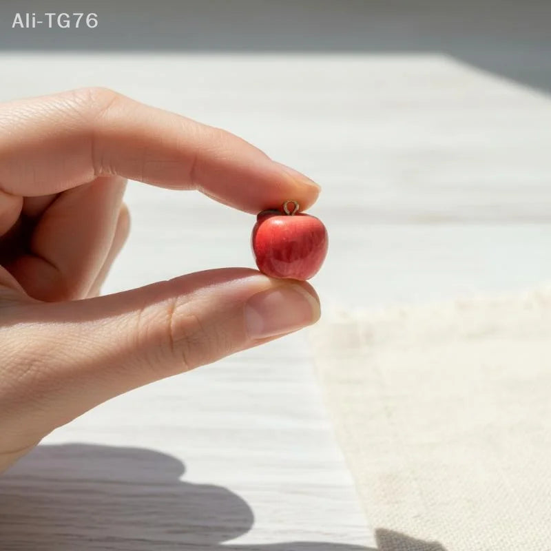 5-Pack 3D Resin Fruit Charms for DIY Jewelry Bracelets