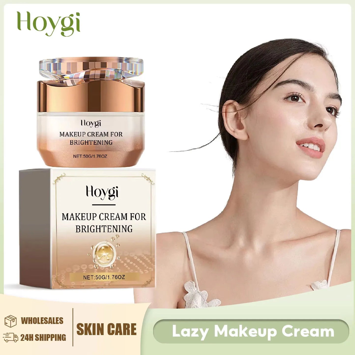 Lazy Face Cream Invisible Pores Cover Dark Spot Oil Control Brightening Foundation Base Concealer Moisturizing Isolation Cream Peaceful Pleasures Health and Wellness