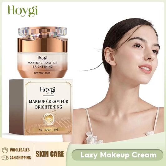 Lazy Face Cream Invisible Pores Cover Dark Spot Oil Control Brightening Foundation Base Concealer Moisturizing Isolation Cream Peaceful Pleasures Health and Wellness