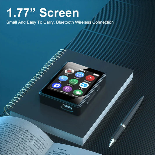 Portable MP3 Player Bluetooth 5.0 HiFi 1.8" Screen | 8–64GB Portable MP3 Player Peaceful Pleasures Health and Wellness no card