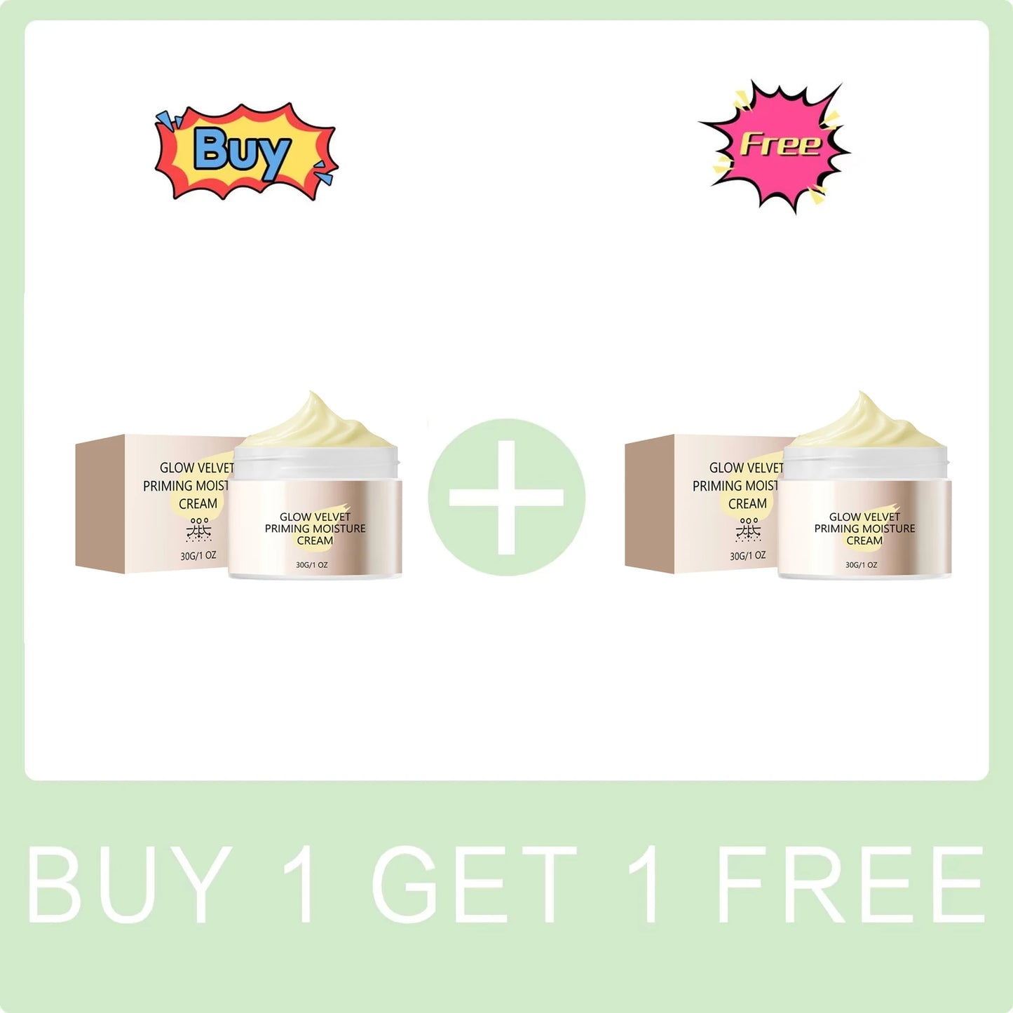 Velvet Primer Moisturizer Invisible Pore Oil Control Long-Lasting Hydrating Face Primer for Smooth Radiant Skin Face Cream Peaceful Pleasures Health and Wellness Buy 1 Get 1 Free
