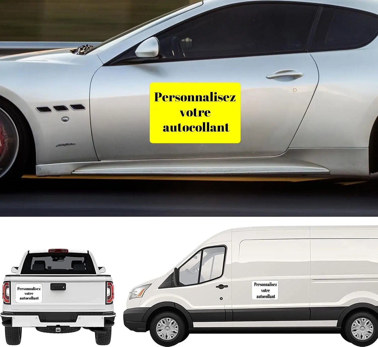 Custom Vinyl Car Sticker – Personalised Text & Logo Decal