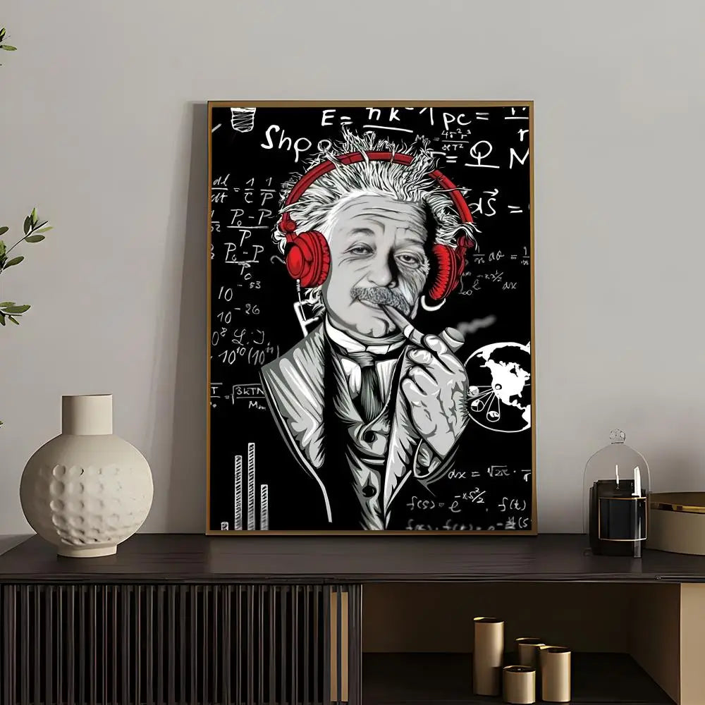 Hot Aalbert Einsteines Poster Versatile HD Waterproof Wall Art Self-Adhesive Decor for Any Space Ideal Gift Peaceful Pleasures Health and Wellness z2 30X40cmNoframe