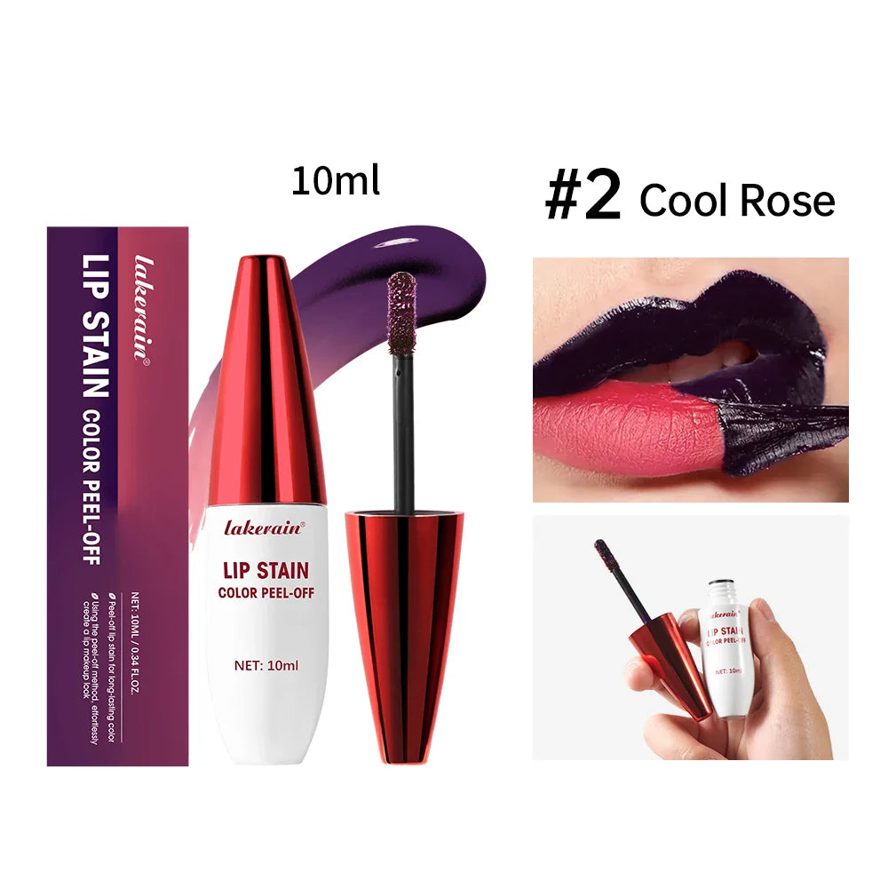 Lakerain Peel-Off Lip Stain – Matte, Waterproof, Long-Lasting